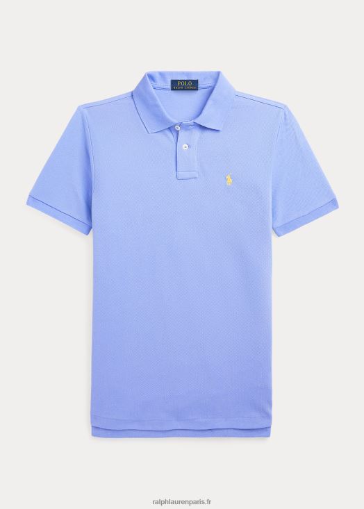 le polo iconique en maille 46T60T6043 enfants Ralph Lauren bleu de l'île du port