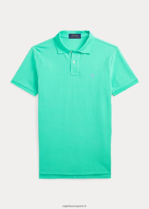 le polo iconique en maille 46T60T6044 enfants Ralph Lauren vert coucher de soleil