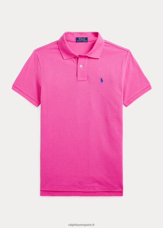 le polo iconique en maille 46T60T6045 enfants Ralph Lauren rose du désert
