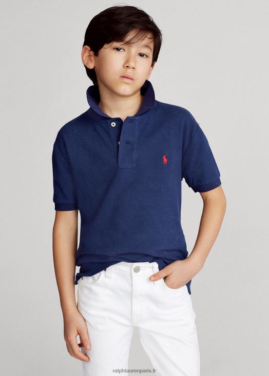 le polo iconique en maille 46T60T9812 enfants Ralph Lauren marine de newport