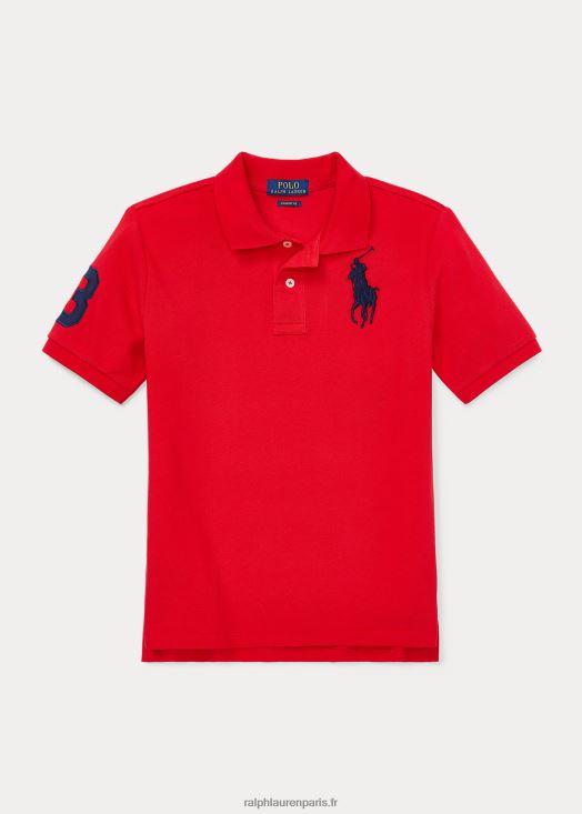 polo big pony en maille de coton 46T60T6062 enfants Ralph Lauren rl 2000 rouge