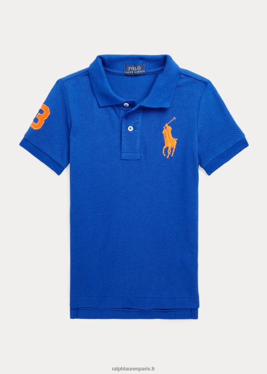 polo big pony en maille de coton 46T60T6488 enfants Ralph Lauren étoile saphir multi