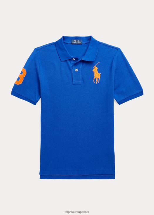 polo coupe classique en maille Big Pony 46T60T6626 enfants Ralph Lauren étoile saphir multi