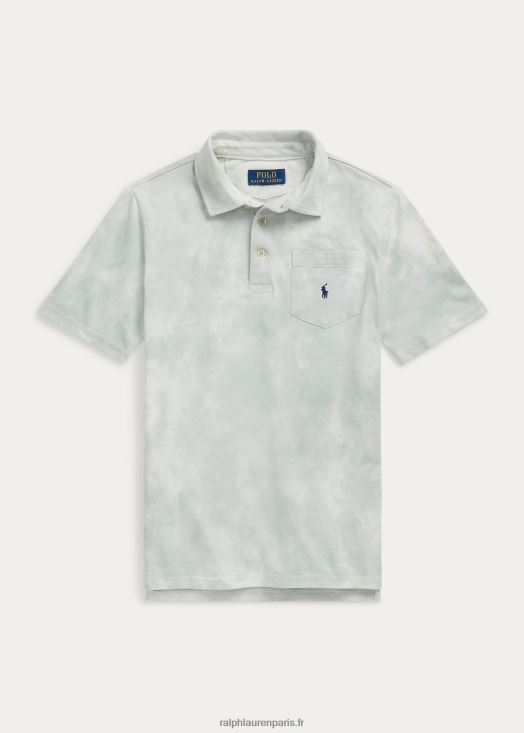 polo en jersey de coton lavé 46T60T6088 enfants Ralph Lauren menthe fanée