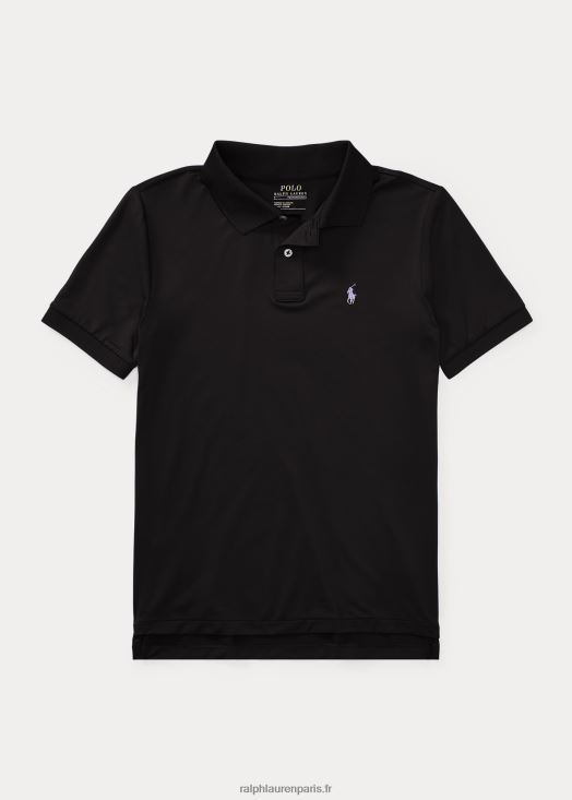 polo en jersey de performance 46T60T6314 enfants Ralph Lauren noir