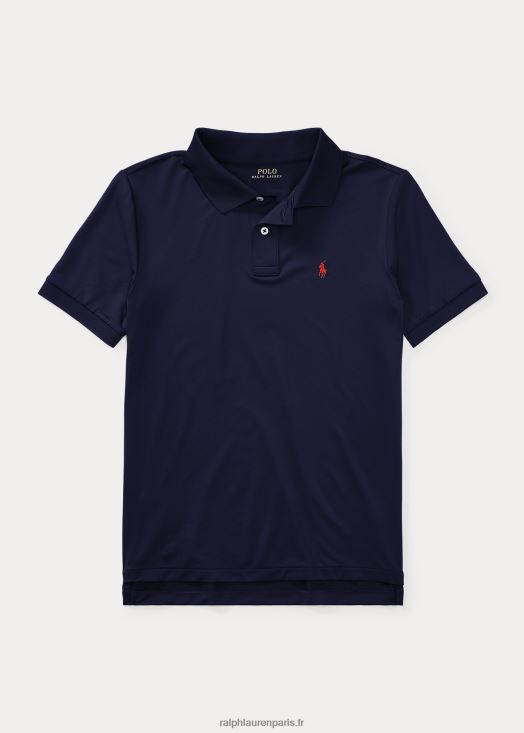 polo en jersey de performance 46T60T6315 enfants Ralph Lauren marine raffinée