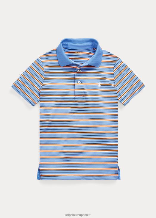 polo en jersey à rayures 46T60T6467 enfants Ralph Lauren Harbour Island bleu multi