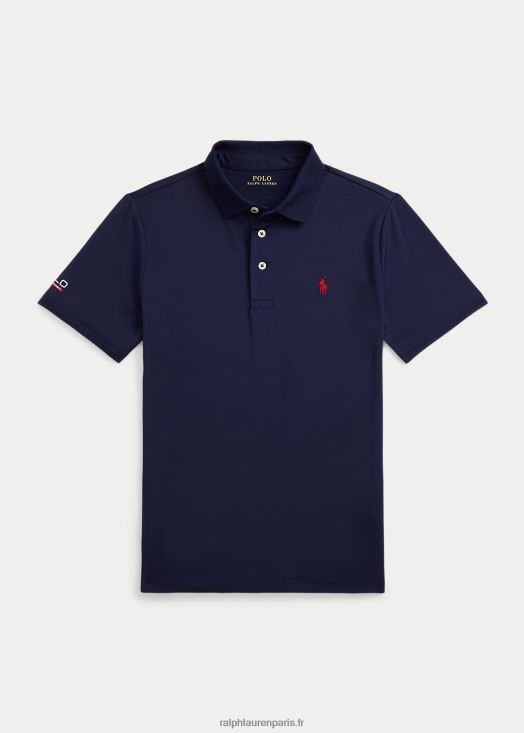 polo en jersey stretch performant 46T60T5975 enfants Ralph Lauren marine raffinée