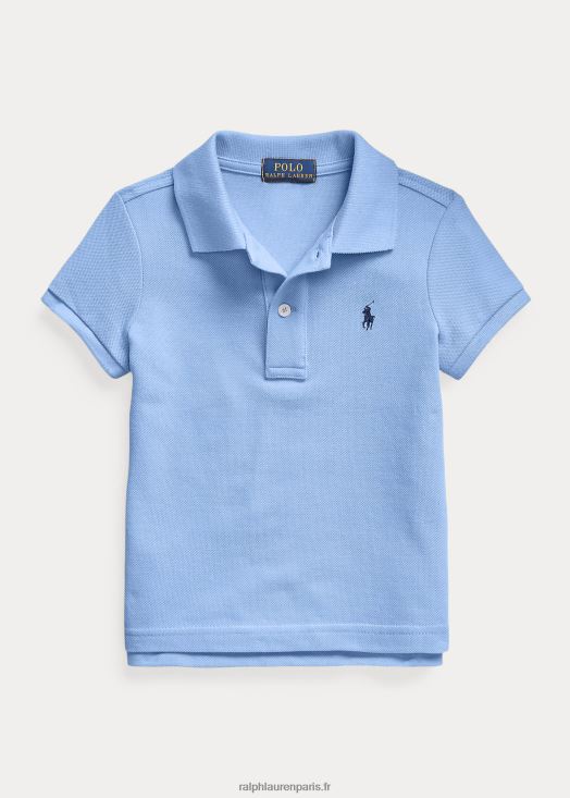 polo en maille de coton 46T60T6738 enfants Ralph Lauren bleu de l'île du port - Cliquez sur l'image pour la fermer