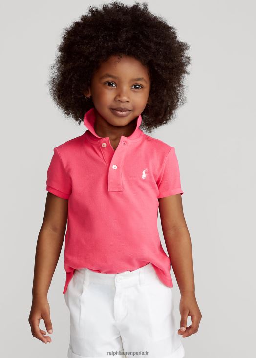 polo en maille de coton 46T60T6742 enfants Ralph Lauren rose vif - Cliquez sur l'image pour la fermer