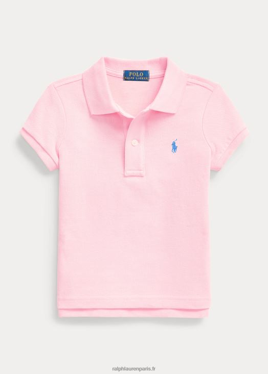 polo en maille de coton 46T60T6743 enfants Ralph Lauren rose carmel