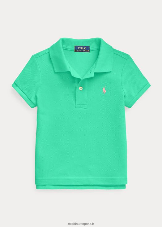 polo en maille de coton 46T60T6747 enfants Ralph Lauren vert coucher de soleil
