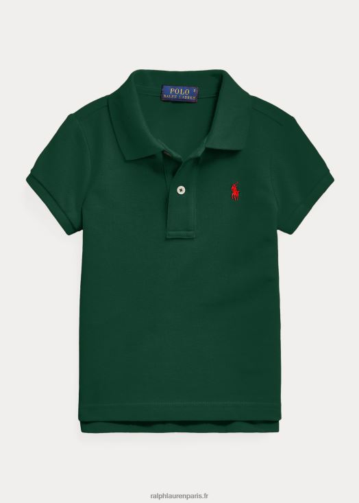 polo en maille de coton 46T60T6749 enfants Ralph Lauren collège vert bruyère