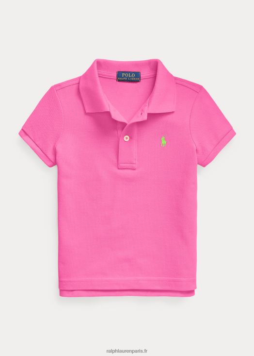 polo en maille de coton 46T60T6755 enfants Ralph Lauren dalia rose