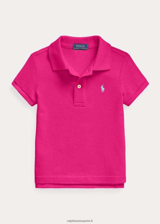polo en maille de coton 46T60T6757 enfants Ralph Lauren ciel rose