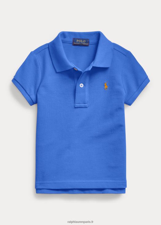 polo en maille de coton 46T60T6760 enfants Ralph Lauren nouveau bleu iris