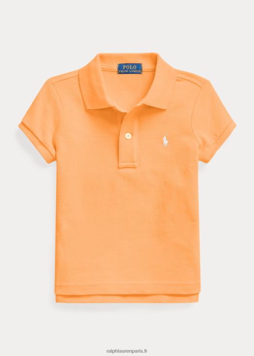 polo en maille de coton 46T60T6762 enfants Ralph Lauren clé ouest orange