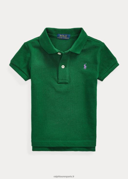 polo en maille de coton 46T60T6763 enfants Ralph Lauren nouvelle forêt