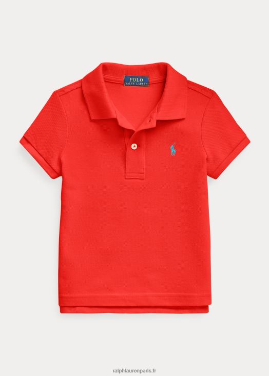 polo en maille de coton 46T60T6766 enfants Ralph Lauren pétale de rose