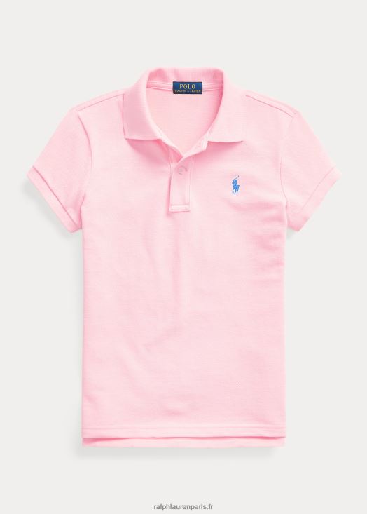 polo en maille de coton 46T60T6980 enfants Ralph Lauren rose carmel
