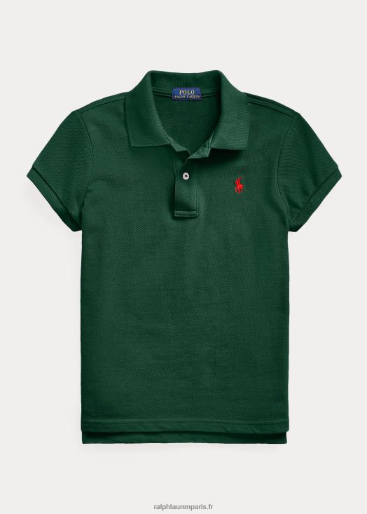 polo en maille de coton 46T60T6986 enfants Ralph Lauren collège vert