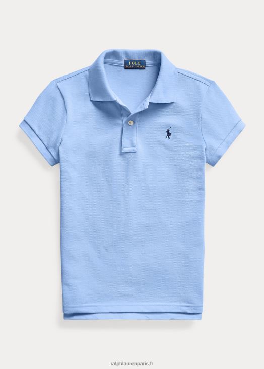polo en maille de coton 46T60T6990 enfants Ralph Lauren bleu de l'île du port