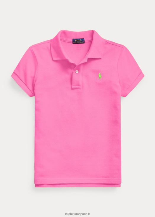 polo en maille de coton 46T60T6997 enfants Ralph Lauren dalia rose