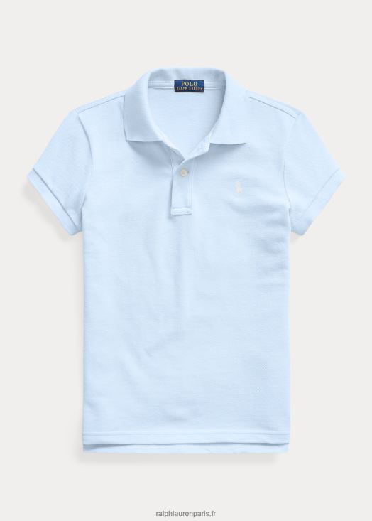 polo en maille de coton 46T60T6998 enfants Ralph Lauren bureau bleu