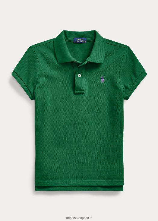 polo en maille de coton 46T60T7002 enfants Ralph Lauren nouvelle forêt