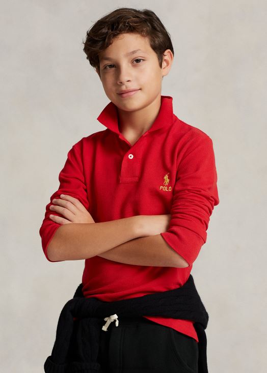 polo manches longues nouvel an lunaire 46T60T6574 enfants Ralph Lauren rl 2000 rouge - Cliquez sur l'image pour la fermer