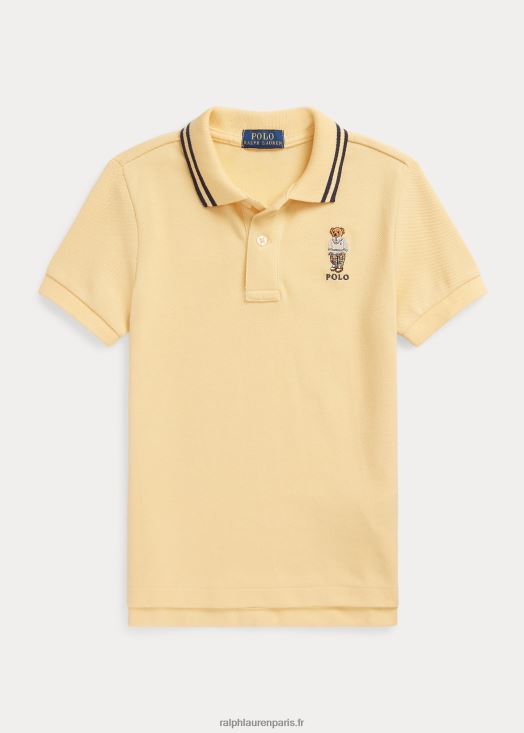 polo ours polo en maille de coton 46T60T6460 enfants Ralph Lauren maïs jaune