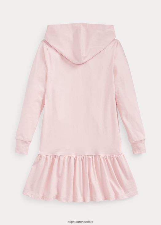 robe à capuche en jersey de coton à logo 46T60T7134 enfants Ralph Lauren soupçon de rose
