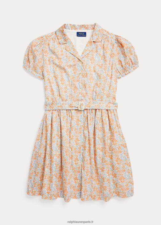 robe-chemise en batiste de coton à fleurs 46T60T7537 enfants Ralph Lauren harlowe floral