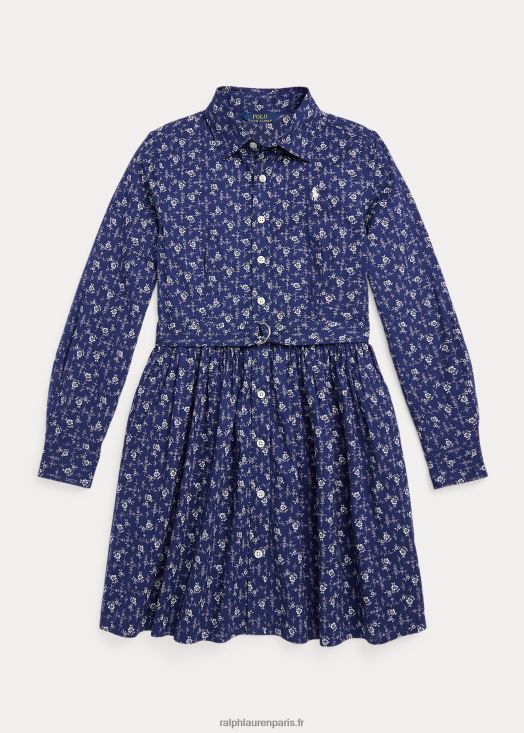robe-chemise en coton à fleurs 46T60T7577 enfants Ralph Lauren madelyn floral