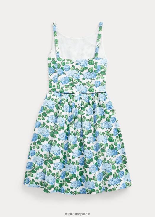 robe dobby stretch à fleurs 46T60T7532 enfants Ralph Lauren fleur d'hortensia