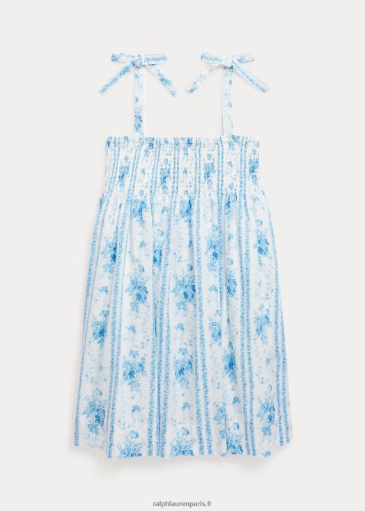 robe en batiste de coton à smocks fleuris 46T60T6823 enfants Ralph Lauren aline floral