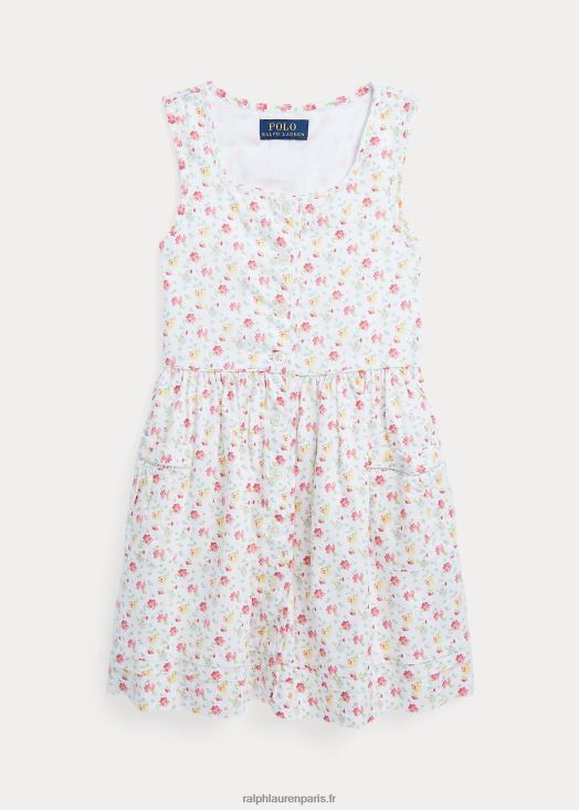 robe en lin et coton à fleurs 46T60T6845 enfants Ralph Lauren lucinda ditsy