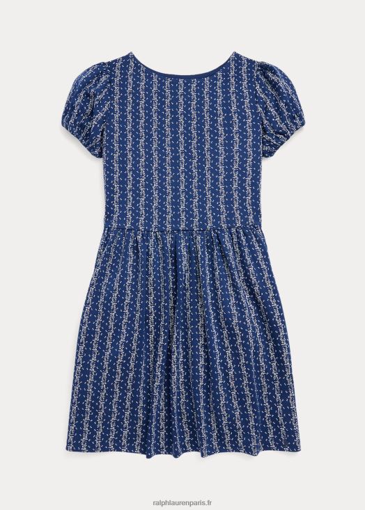 robe en point de Rome stretch à fleurs 46T60T7601 enfants Ralph Lauren rayure fleurie juliette