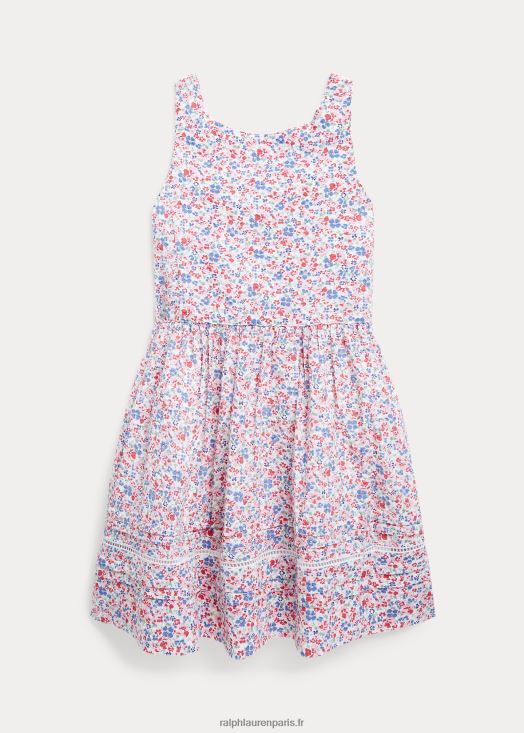 robe en seersucker de coton à fleurs 46T60T7374 enfants Ralph Lauren tyler floral
