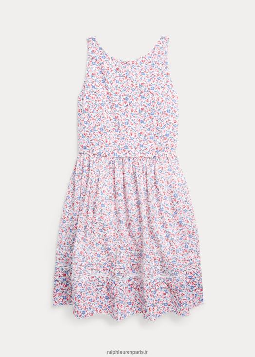 robe en seersucker de coton à fleurs 46T60T7533 enfants Ralph Lauren tyler floral
