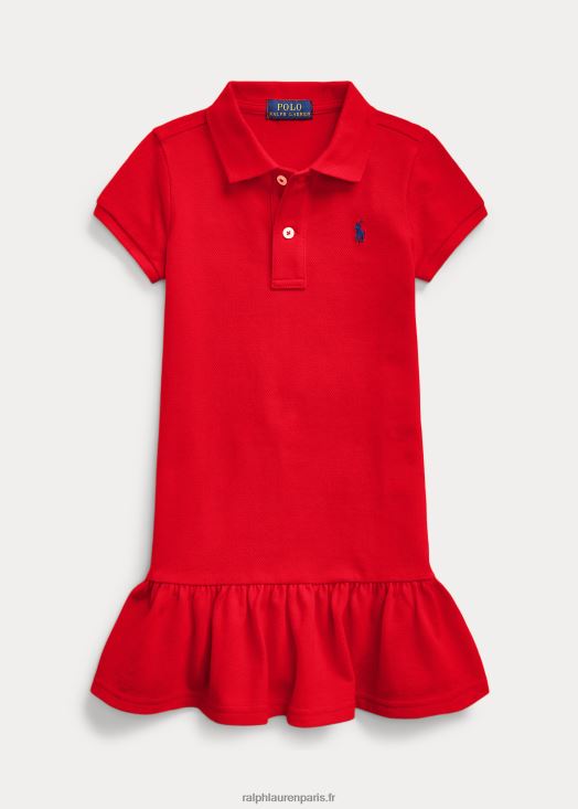robe polo en maille de coton 46T60T6771 enfants Ralph Lauren rl 2000 rouge