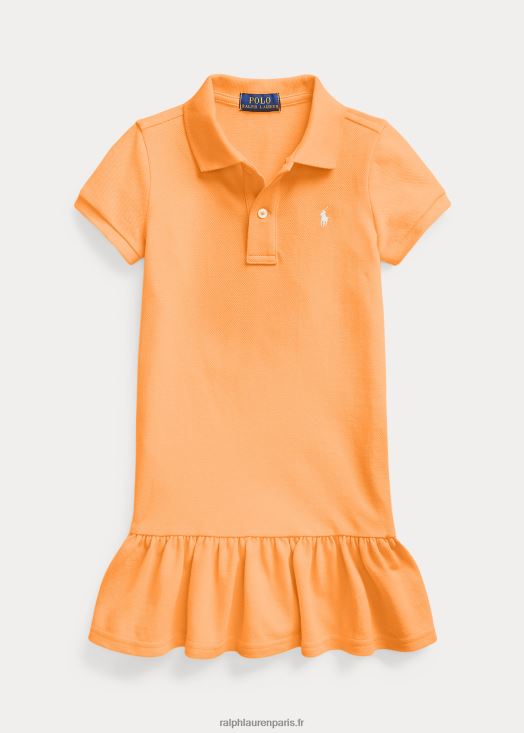 robe polo en maille de coton 46T60T6773 enfants Ralph Lauren clé ouest orange