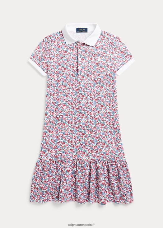 robe polo en résille stretch à fleurs 46T60T7562 enfants Ralph Lauren tyler floral