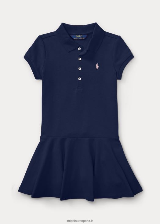 robe polo à manches courtes 46T60T6943 enfants Ralph Lauren marine raffinée