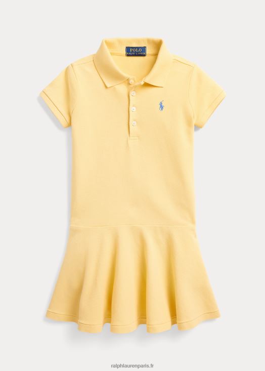 robe polo à manches courtes 46T60T6944 enfants Ralph Lauren maïs jaune