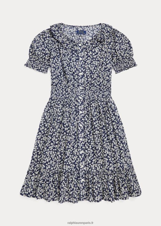 robe ratière en coton à fleurs 46T60T7583 enfants Ralph Lauren gabrielle fleuri