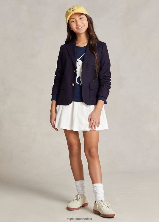 robe sweat polaire big pony 46T60T6960 enfants Ralph Lauren marine raffinée