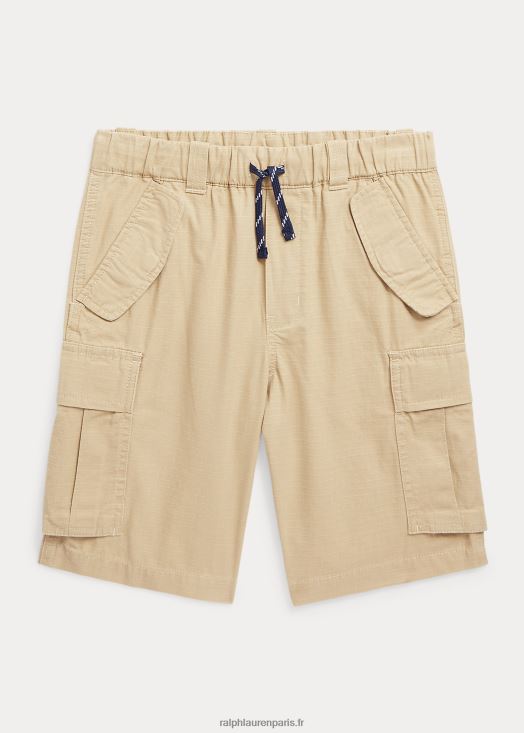 short cargo en coton indéchirable 46T60T9821 enfants Ralph Lauren kaki classique