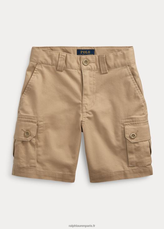 short cargo en sergé stretch 46T60T5882 enfants Ralph Lauren kaki classique
