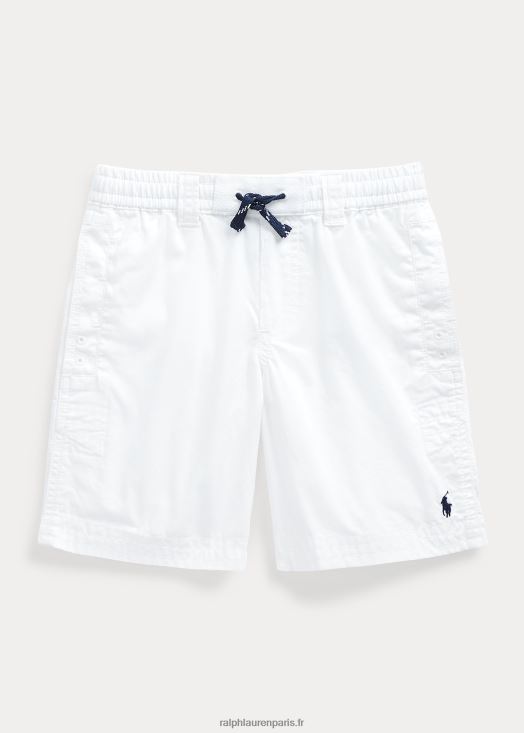 short chino à cordon de serrage 46T60T5627 enfants Ralph Lauren blanc